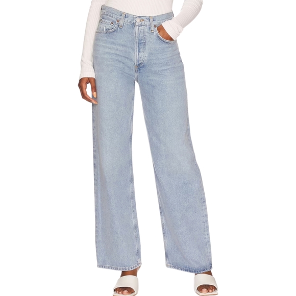 AGOLDE Low Rise Baggy Jeans in Void Size 30 - Picture 2 of 10